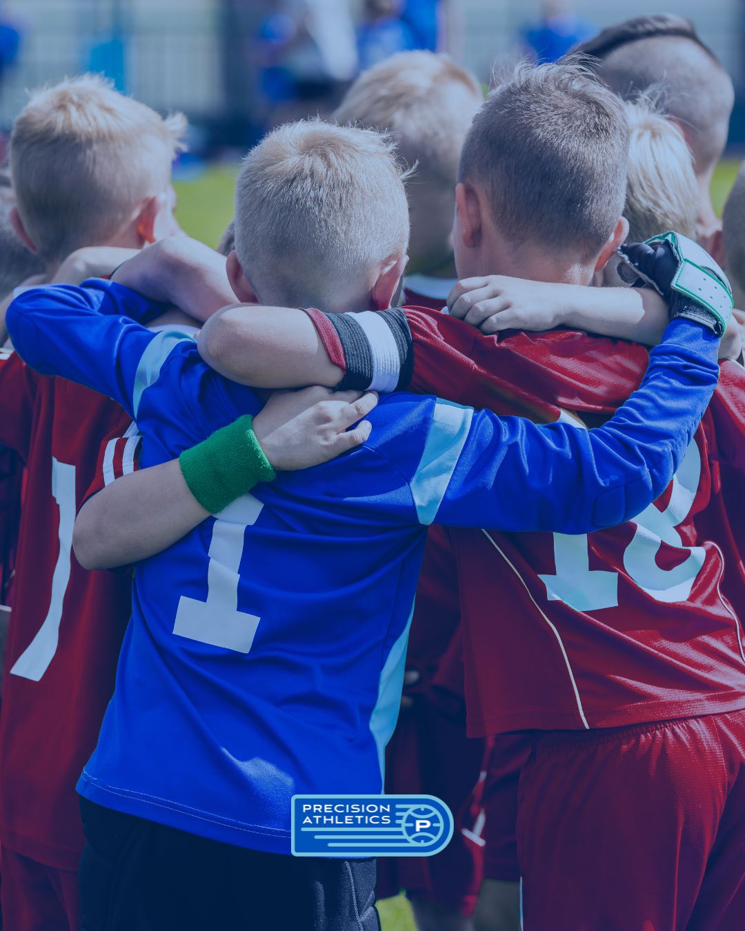 Precision youth soccer team practice