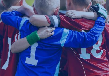 Precision youth soccer team practice
